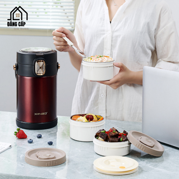 HỘP CƠM ĐỰNG THỰC PHẨM ĐỘC LẬP GIỮ NHIỆT - Hình ảnh 2