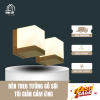 Đèn treo tường gỗ sồi tối giản cảm ứng
