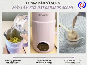 Máy Xay Làm Sữa Hạt OSTMARS – Đa Năng Tiết Kiệm Thời Gian Cho Mọi Nhà Máy Xay Làm Sữa Hạt OSTMARS